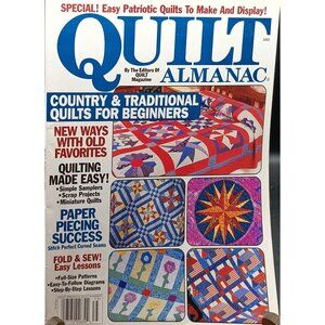 Quilt Almanac 2002 Magazine Featuring Patriotic & Traditional Quilts Beginner-Fr